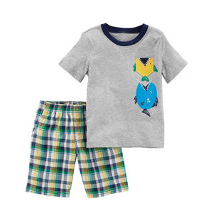 Carters Newborn Tee & Short Set Baby Boy Clothes